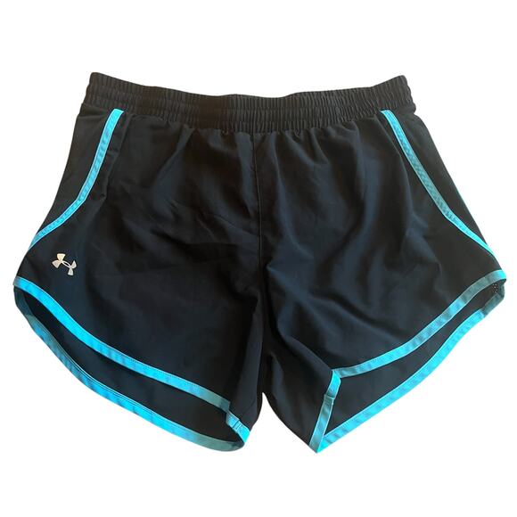 Under Armour Black / Blue Athletic Shorts Size Small - Picture 1 of 7